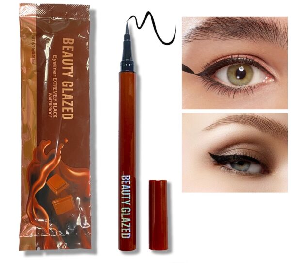 Beauty Glazed Extremely Black Pen Eyeliner (Chocolate Packaging)