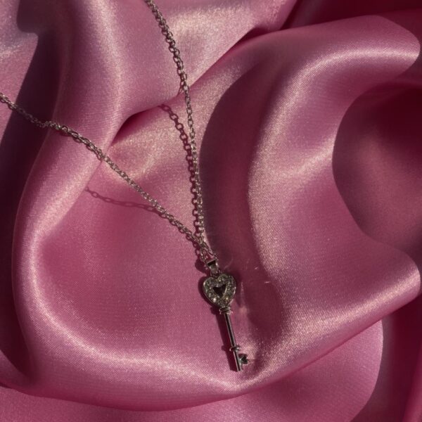 silver key heart