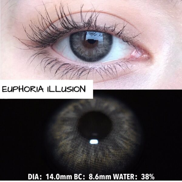 Euphoria Illusion Coloured Contact Lenses + Free case - Image 3